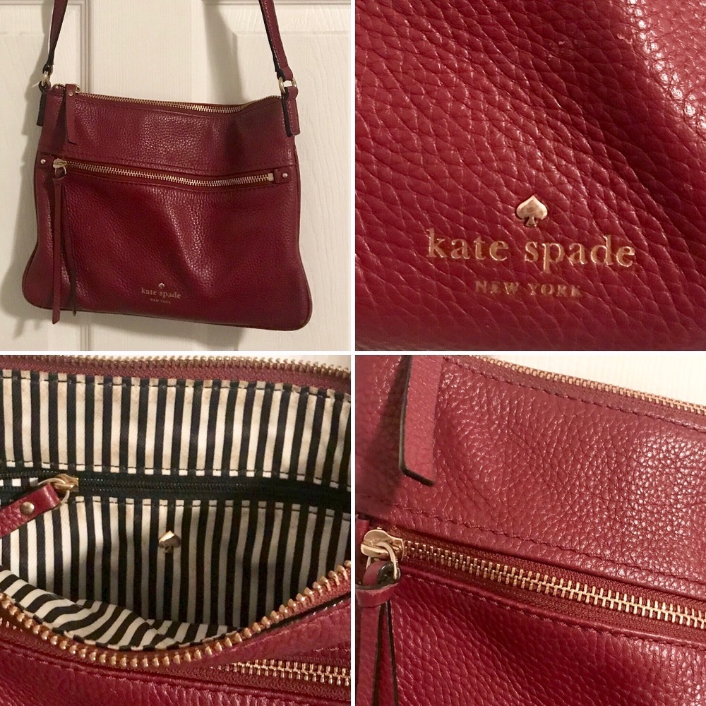 Kate Spade ♠️ Purple leather cross-body bag
